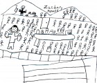 3rd Graders visit the Zachary House in Sept 2005.  Drawing by Taylor Cranfill