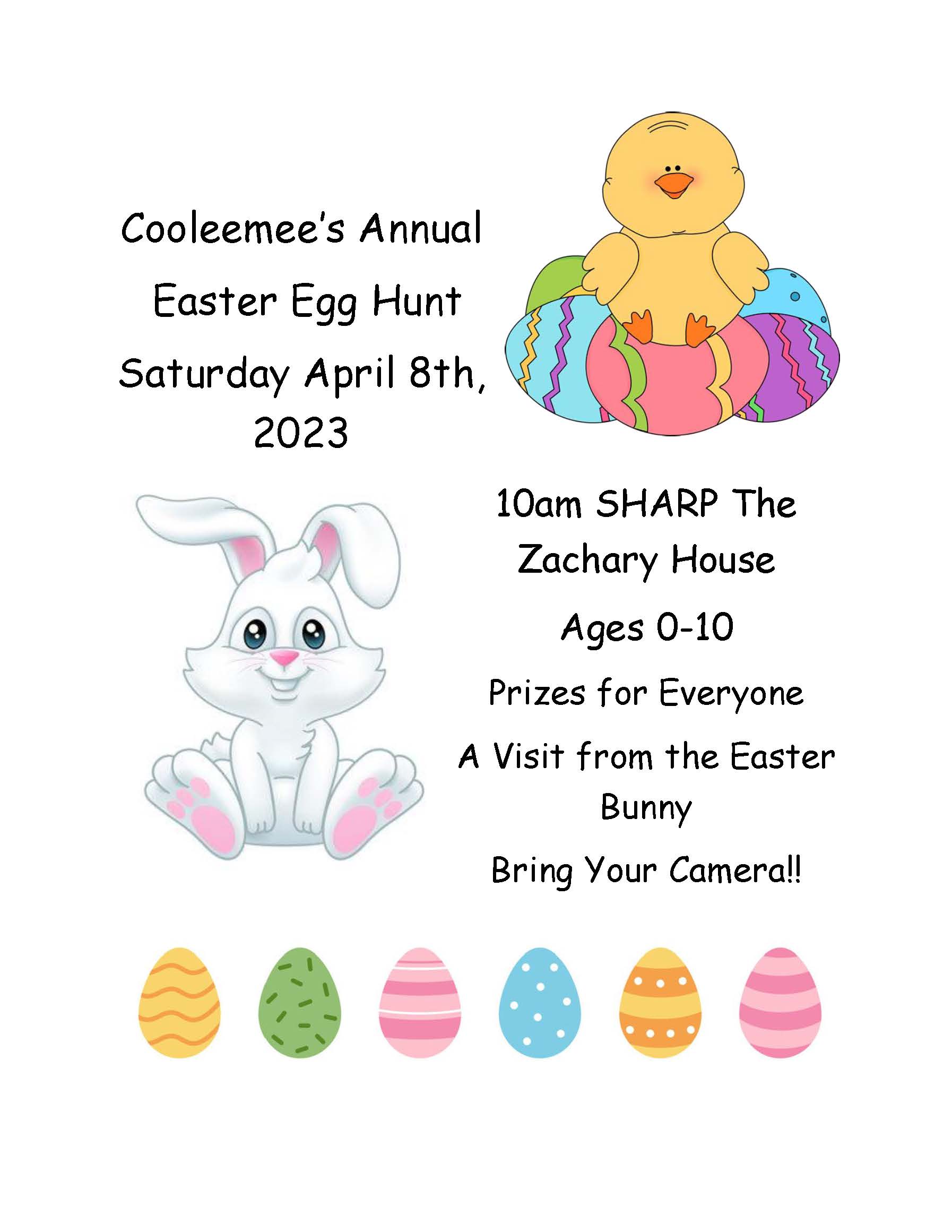 Cooleemee Easter Egg Hunt on Saturday, April 8th - Town of Cooleemee